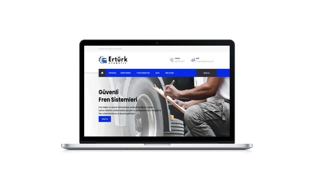 Otomotiv Web Tasarım - Web Tasarım & Özel Yazılım