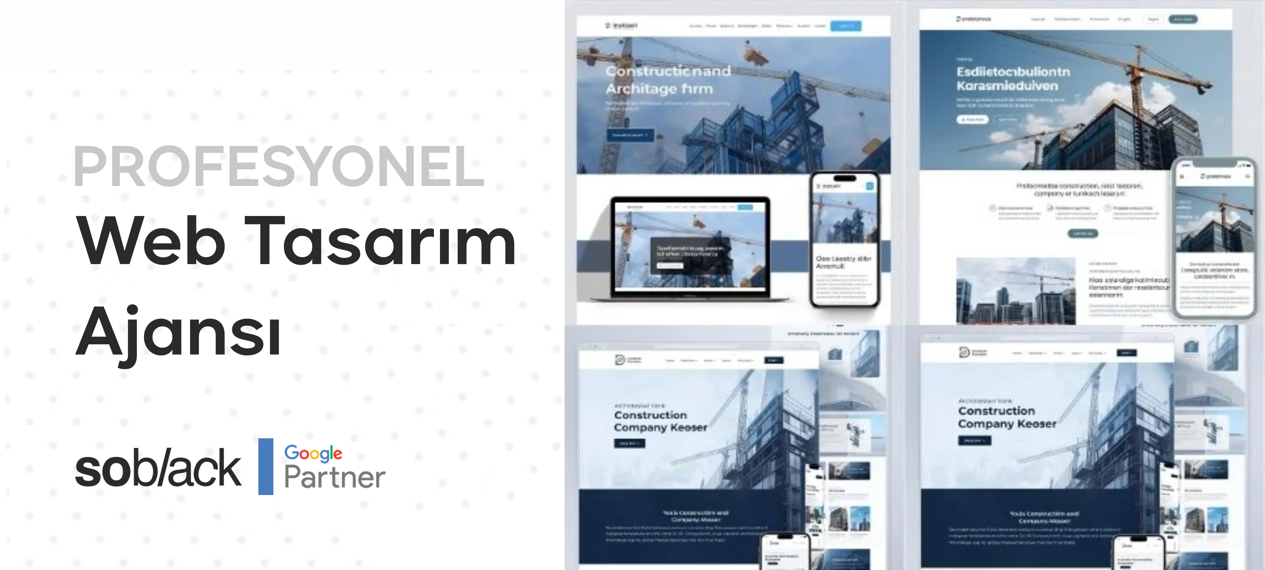 İnşaat Web Tasarımı - Soblack Reklam Ajansı Soblack İnşaat ve Yapı Web Tasarımı