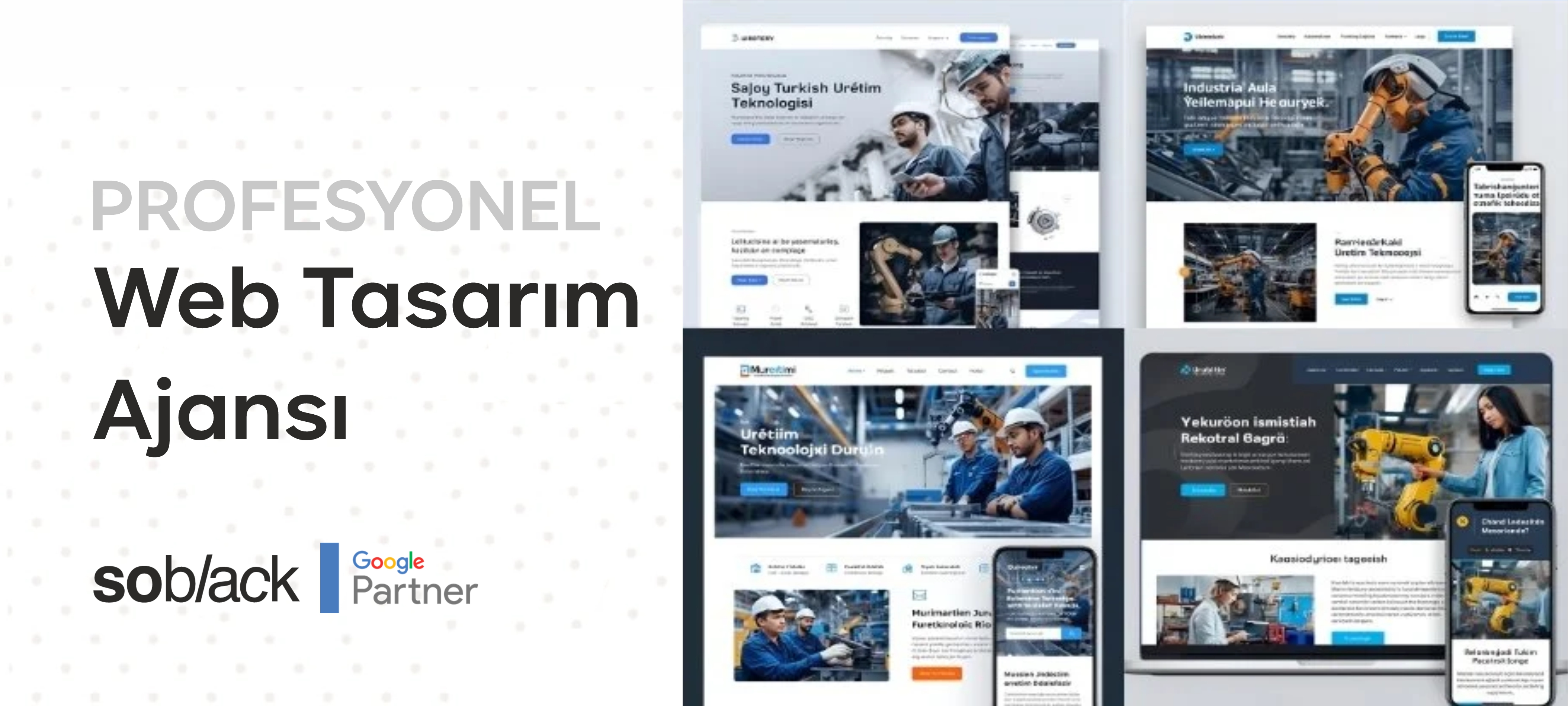 Endüstriyel Teknoloji Web Sitesi - Üretim ve Teknoloji Firmaları için Web Tasarımı