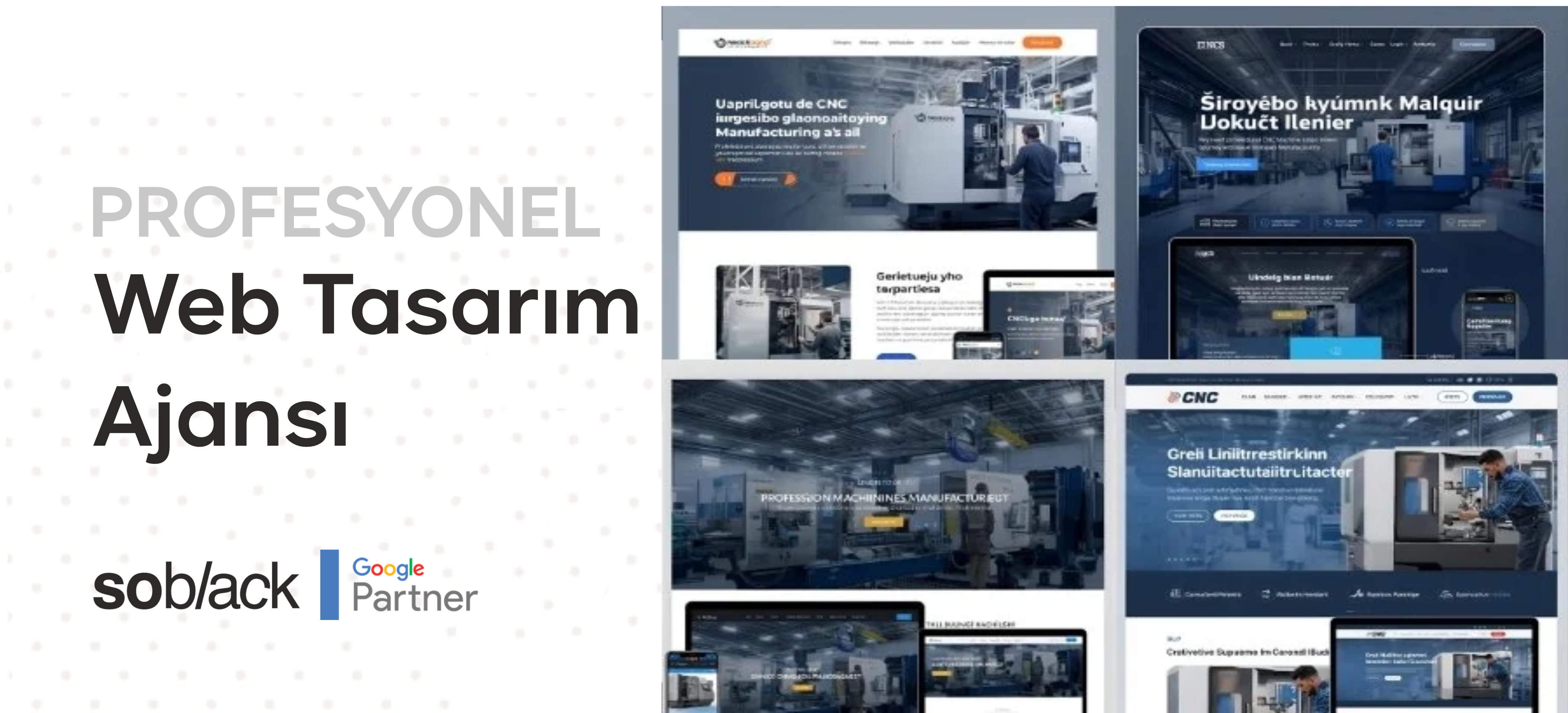 CNC Web Tasarımı - Makine İmalatı ve Otomasyon Firmaları için Profesyonel Web Sitesi