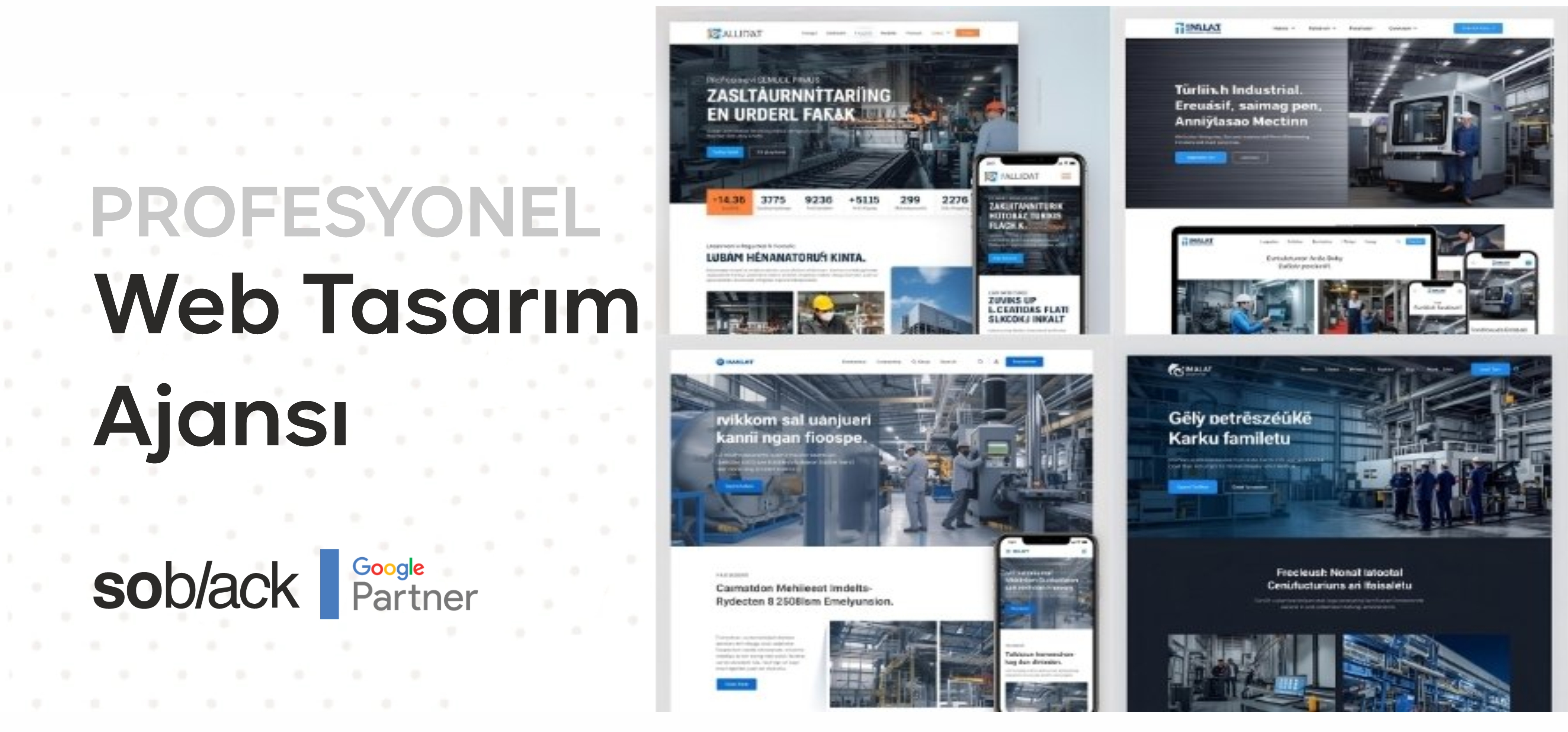 Üretim Sanayi Web Sitesi - İmalat, Fabrika ve Otomasyon Şirketleri için Modern Web Tasarımı